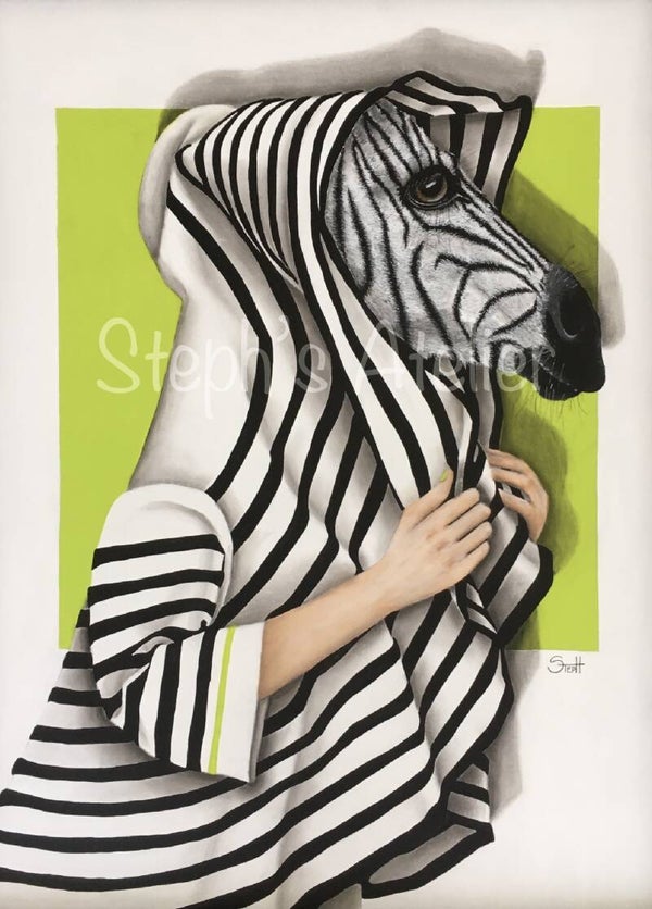 Canvas “Miss Zebrana”