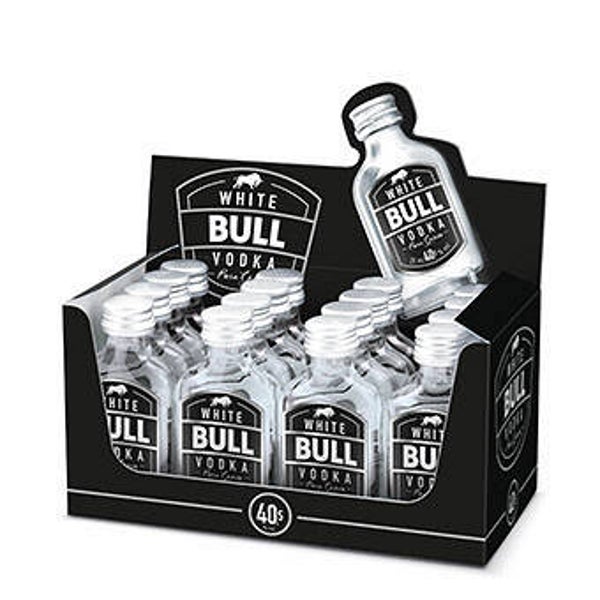 White Bull Wodka 2cl.      VE:    16 Flaschen x 1,69 CHF