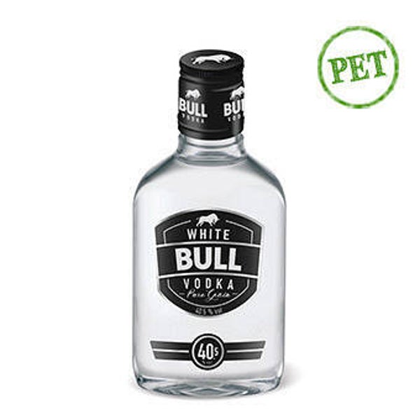 White Bull Vodka PET 200ml | 40.5% vol. - Ve : 6 x 7.50  CHF