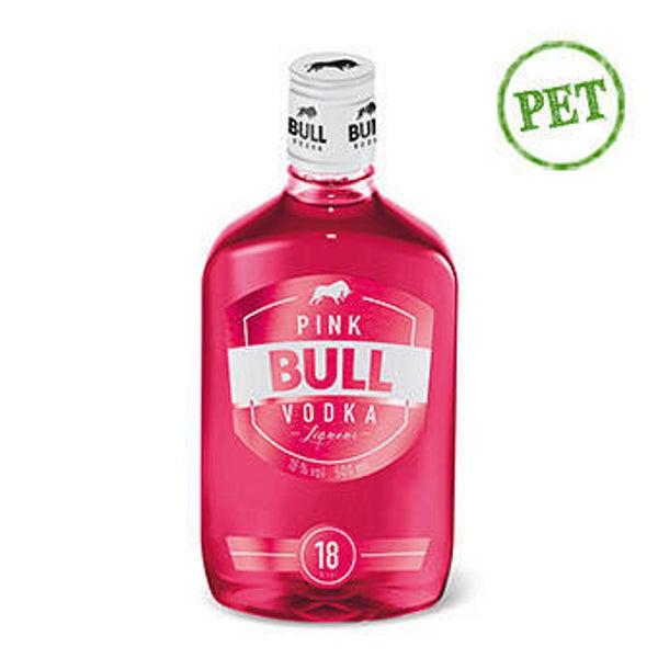Pink Bull Vodka Liqueur PET 500ml | 18% vol. | Ve : 6 x 9.75 CHF
