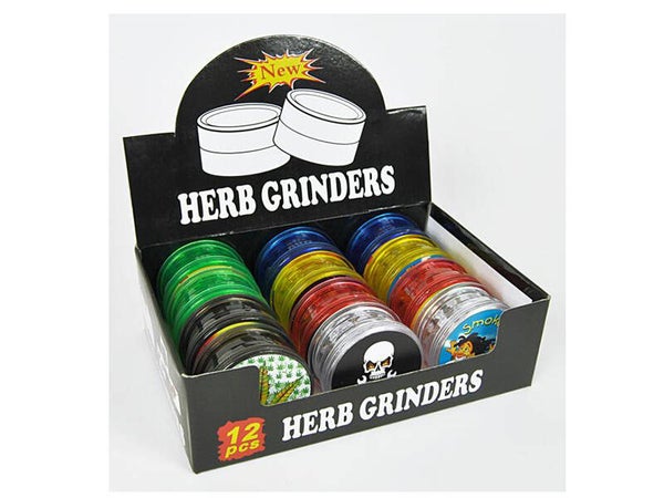 Grinder "Hanf-Raster-Skull" Design2, Kunststoff, 3-tlg Ve : 12 x 1.50 CHF