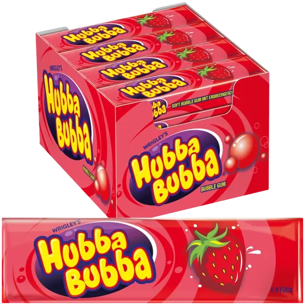 Hubba Bubba Strawberry Kaugummi 35g Ve: 20 x 0.95 CHF