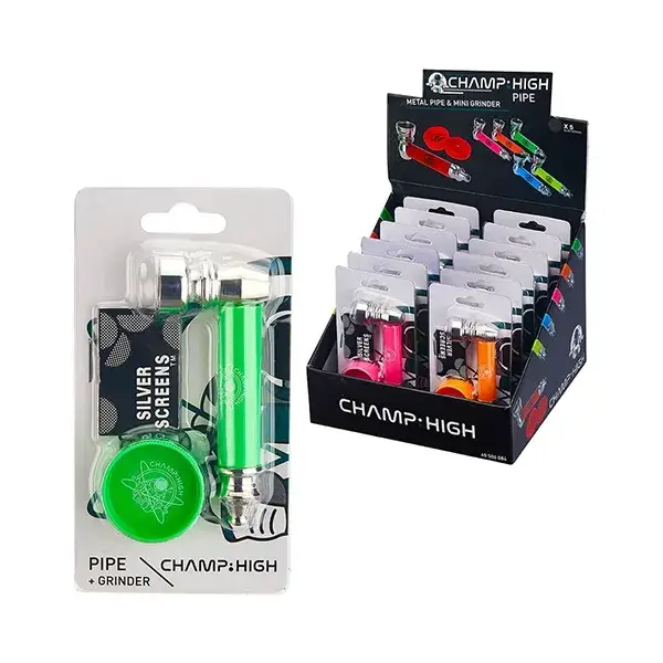 Metallpfeife 7,5 cm mit Grinder + Sieben Ve: 12 x 2.99 CHF