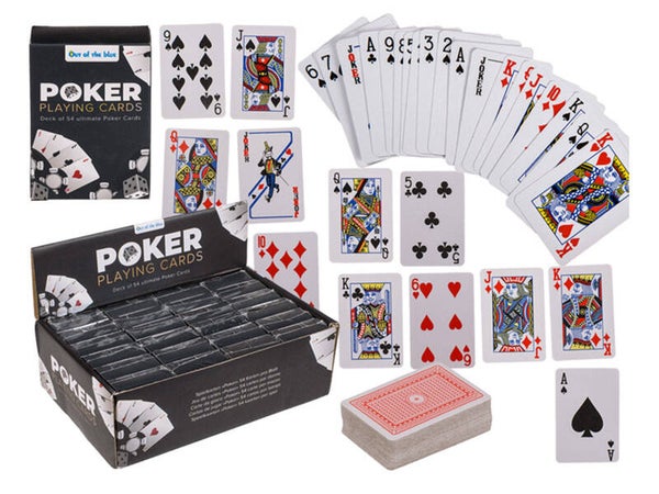 Mini-Spielkarten, Poker, ca. 6 x 4 cm, 54 Karten Ve: 24 x 0.99 CHF