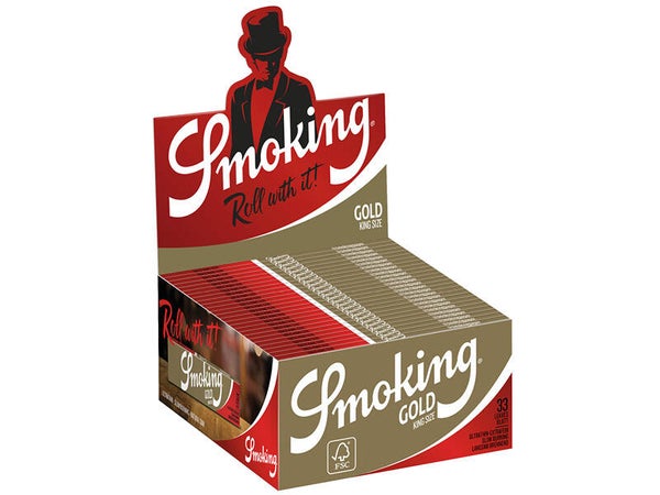 Smoking King Size Gold 50 Hefte je 33 Blatt