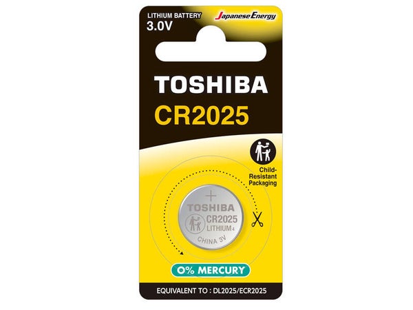 Toshiba CR2025 Batterie; Knopfzelle; Ve: 10 x 1.89 CHF