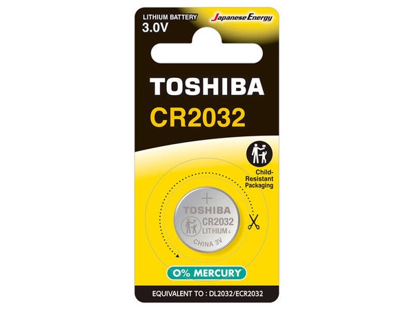 Toshiba CR2032 Batterie; Knopfzelle; Ve : 10 x 1,89 CHF