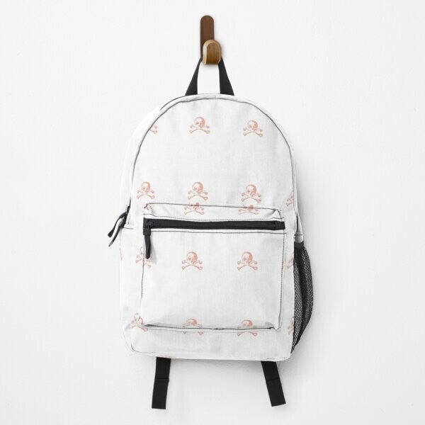 Pink Skull and Crossbones Backpack