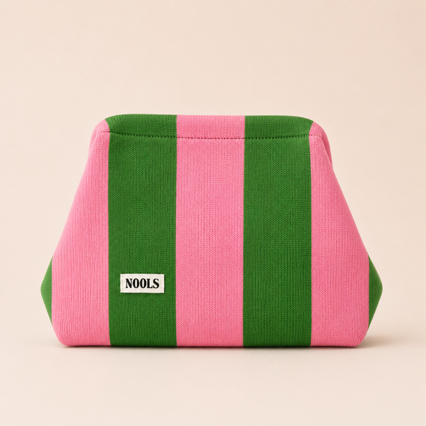 Candy Stripe clutch