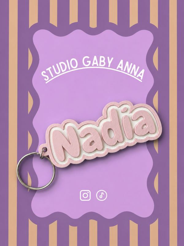 Naam sleutelhanger Bubbels