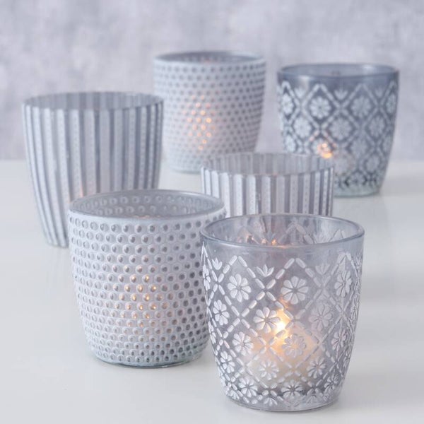 Windlicht Patty, 2 tlg., 3 sort., Set 2