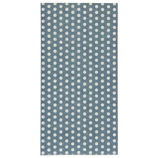 Serviette staubig blau mit Pünktchen