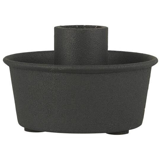 Kerzenhalter für Stabkerze Schwarz