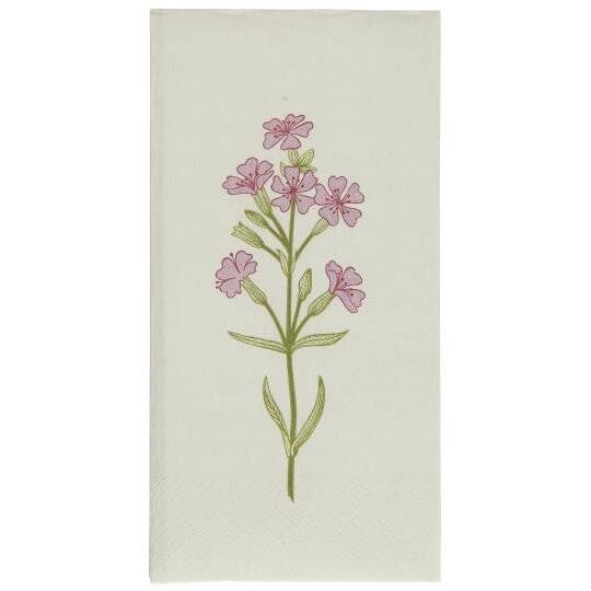 Serviette Flora hellrosa Blume