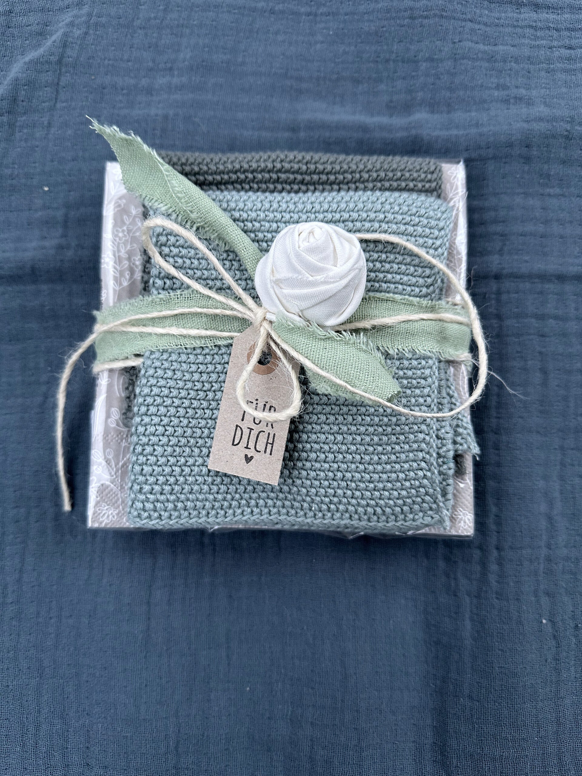 Geschenkset Staubig Grün/Moosgrün