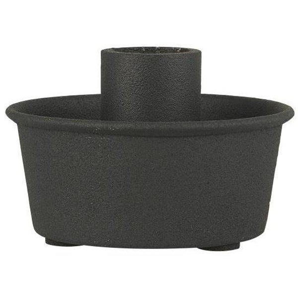 Kerzenhalter für Stabkerze Schwarz
