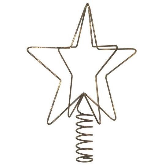 Christbaumstern antiker Messinglook