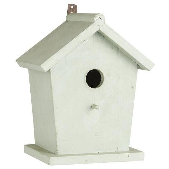Vogelhaus mit schrägem Dach Grün
