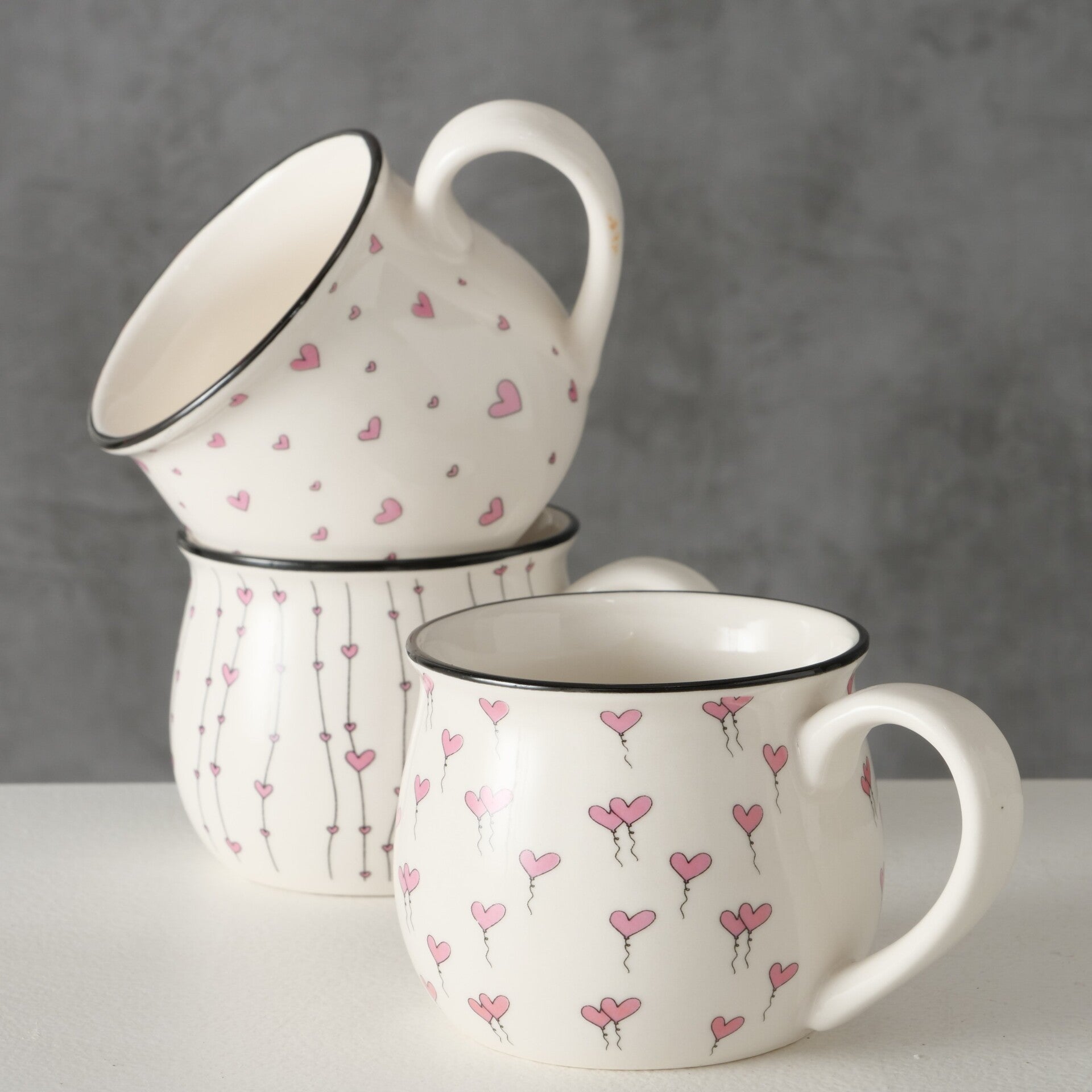 Becher Lieby, 3 verschiedene Motive