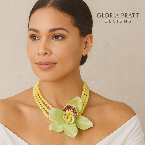 "Golden Orchid" Limited-Edition Statement Necklace
