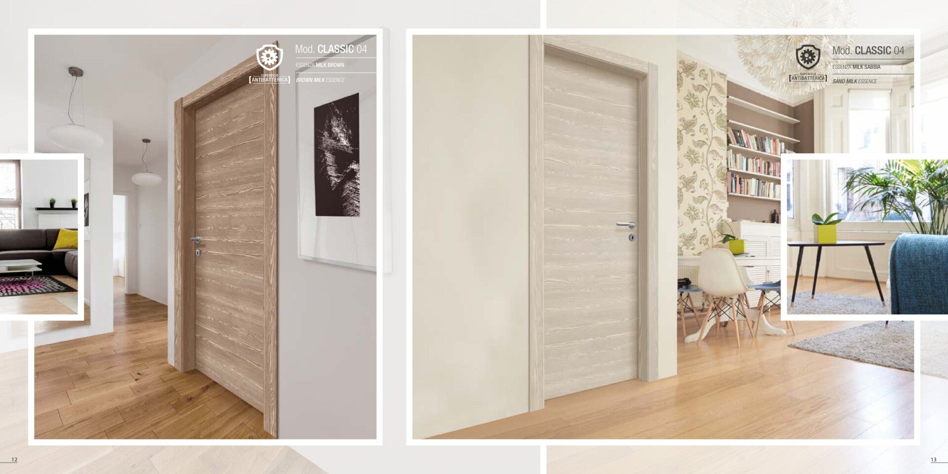 alt="Dettaglio superficie resistente antigraffio porta in laminato"