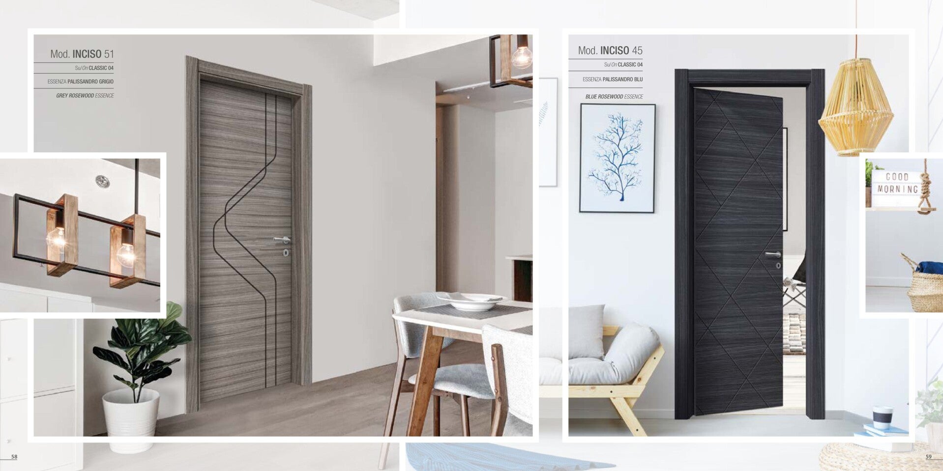 alt="Porta in laminato con apertura scorrevole a scomparsa"