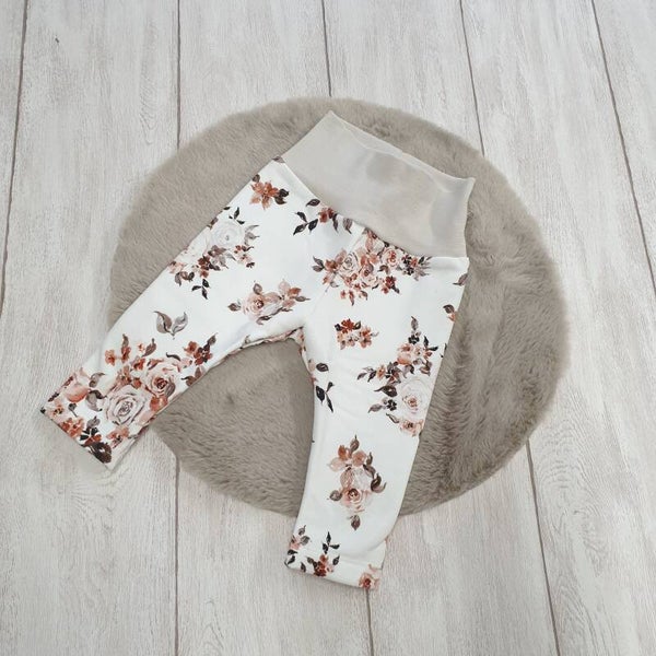 Kuschlige Leggins - Rosen Gr. 80, 92
