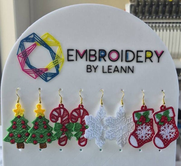 FSL (Free Standing Lace) Earrings - seasonally themed - x1 pair only