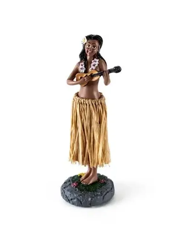 Devoted hawaiian hula dashboard girl