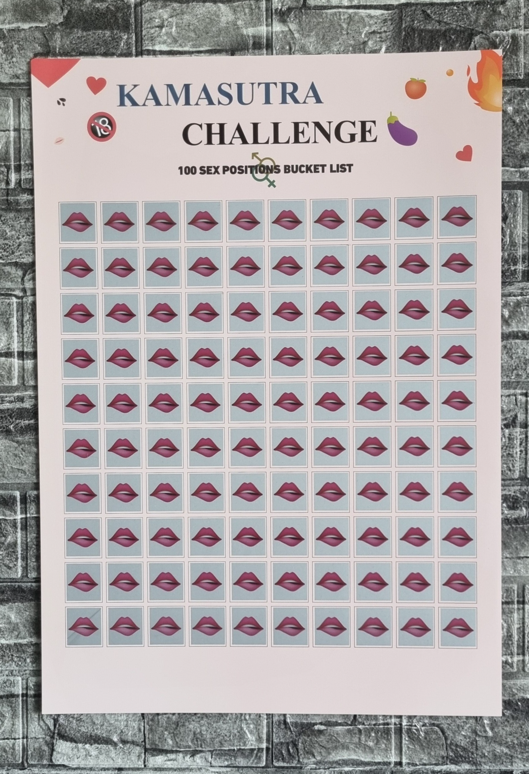 Kamasutra scratch poster 40x60cm