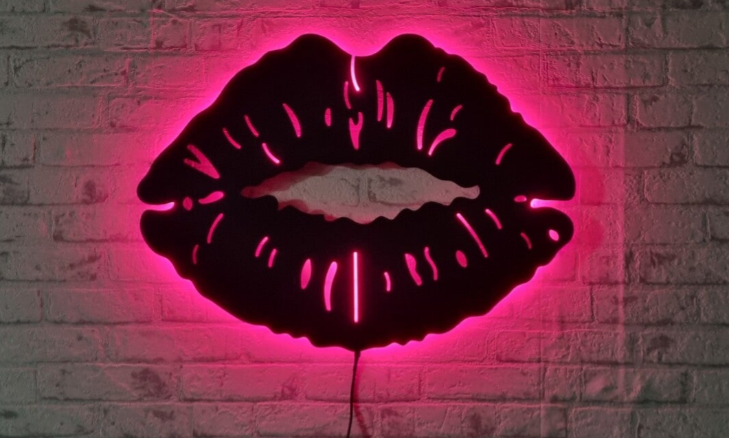 Sexy 💋 mond met RGB led