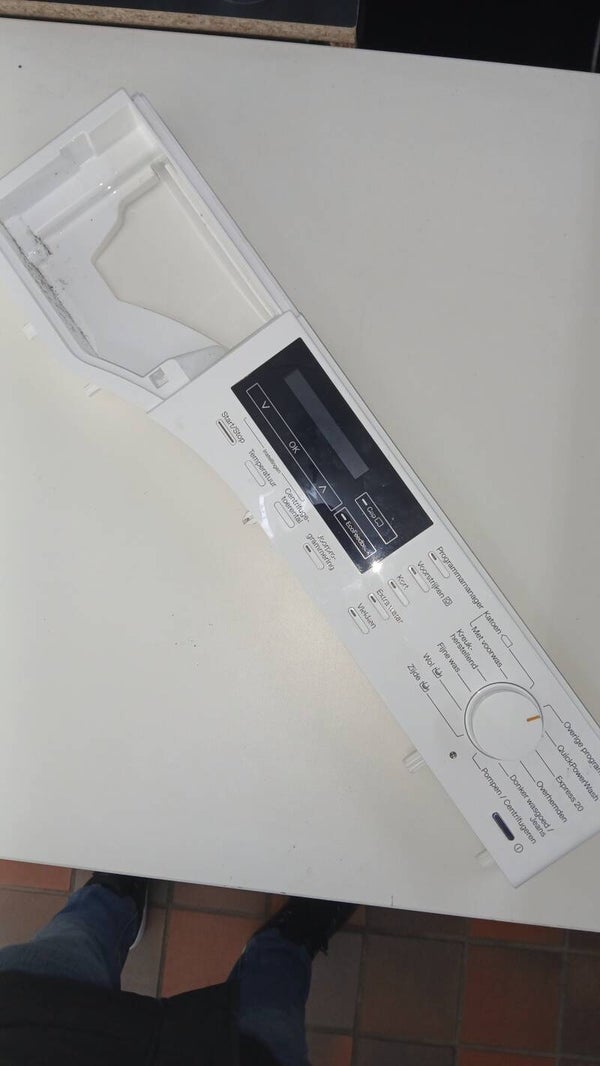 Miele WKF121 wasmachine bedienings module print