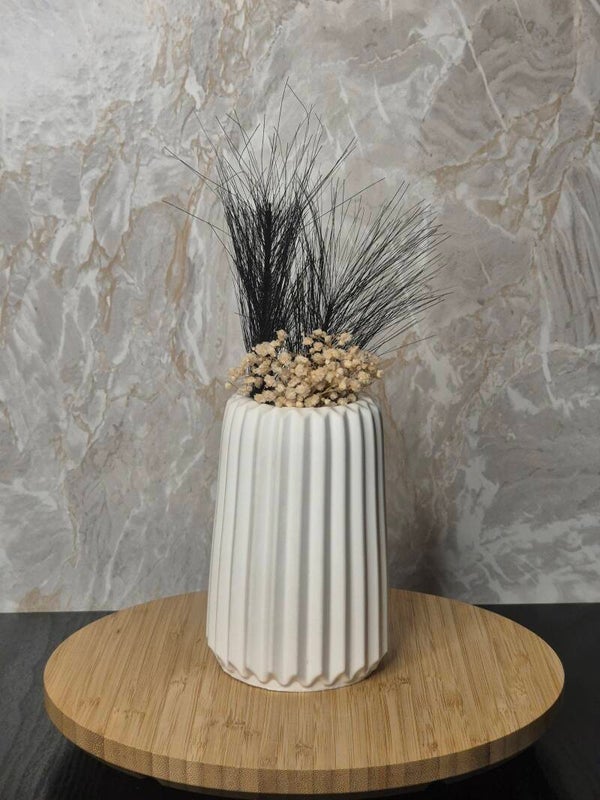 Grand vase à rayure élégant personnalisable