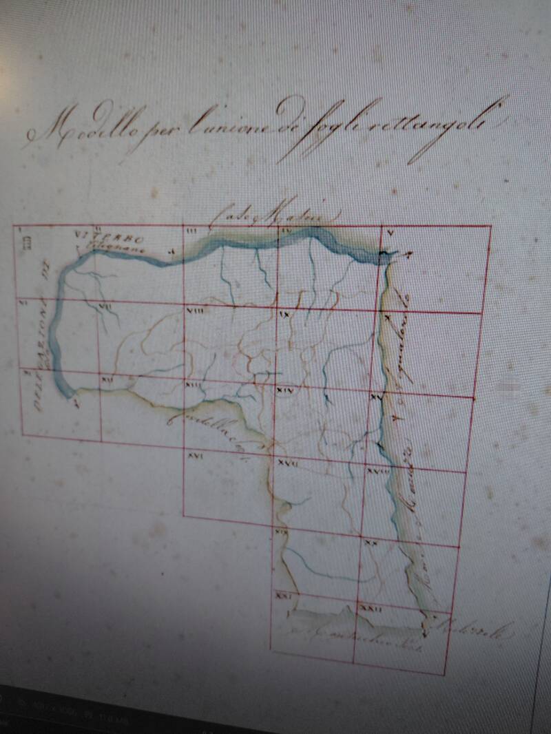 Castello del Forello mappa di impianto all'interno delle Gole del Forello