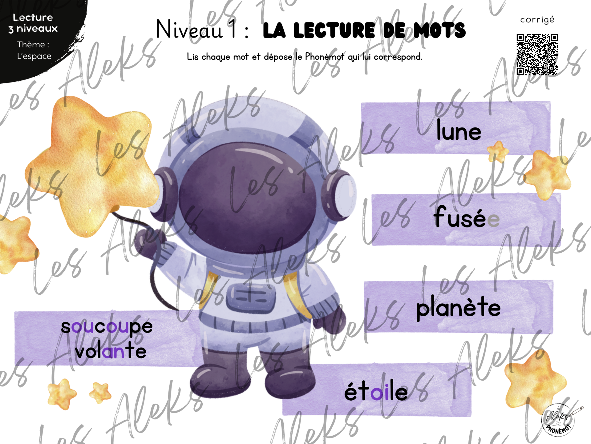 Lecture 3 niveaux : Espace