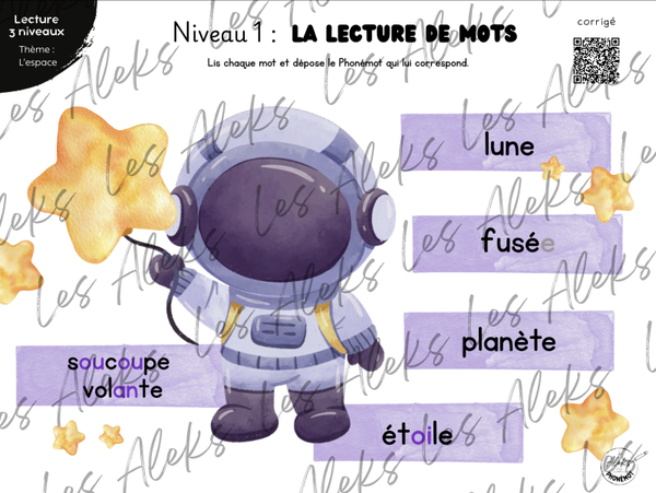 Lecture 3 niveaux : Espace