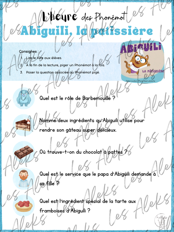 L'heure des Phonémot : Abiguili, la pâtissière