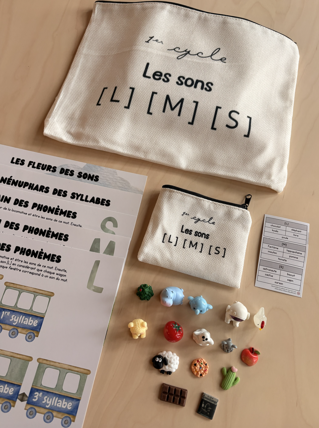 Ensemble des sons [L], [M], [S] - 1er cycle