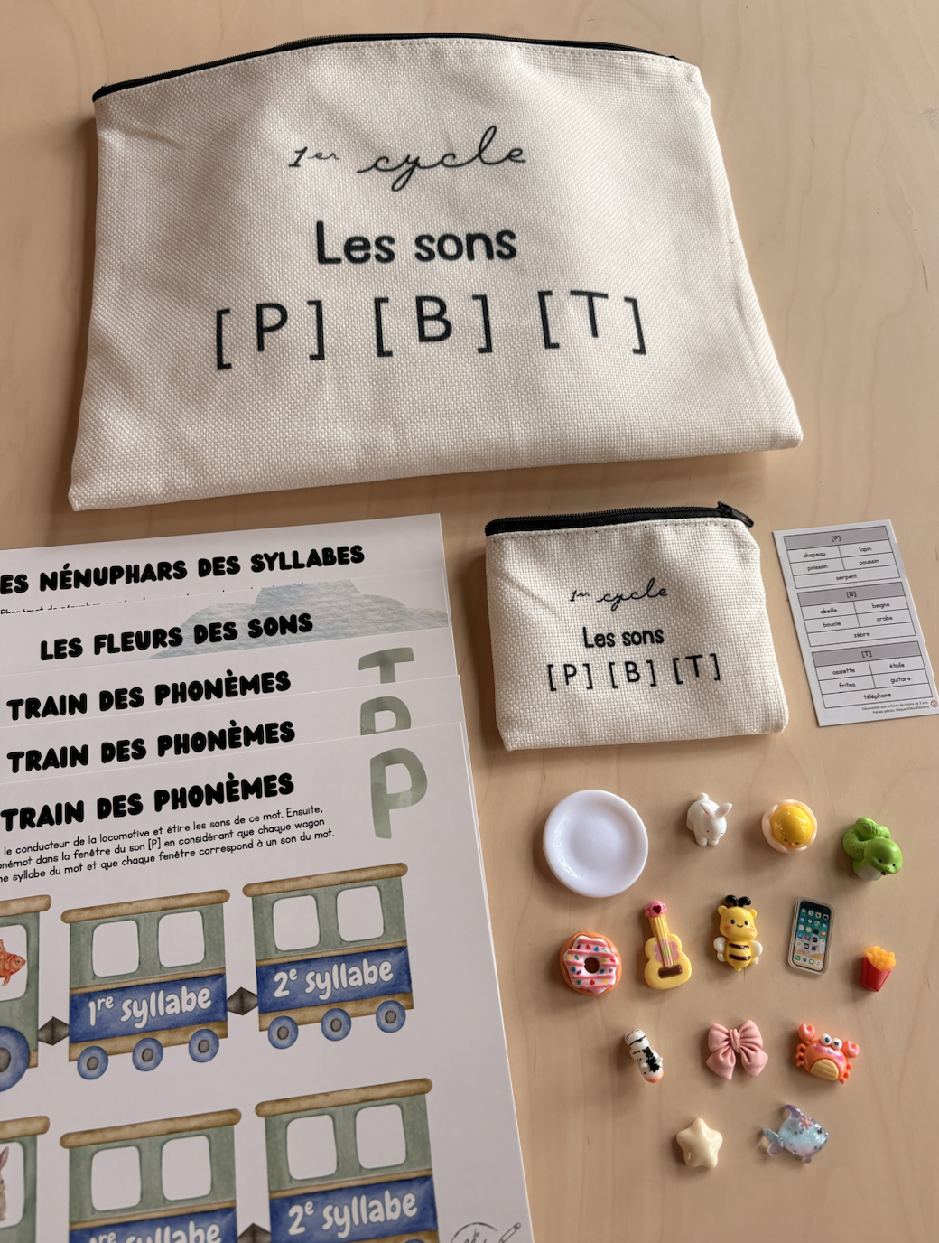 Ensemble des sons [P], [B], [T] - 1er cycle