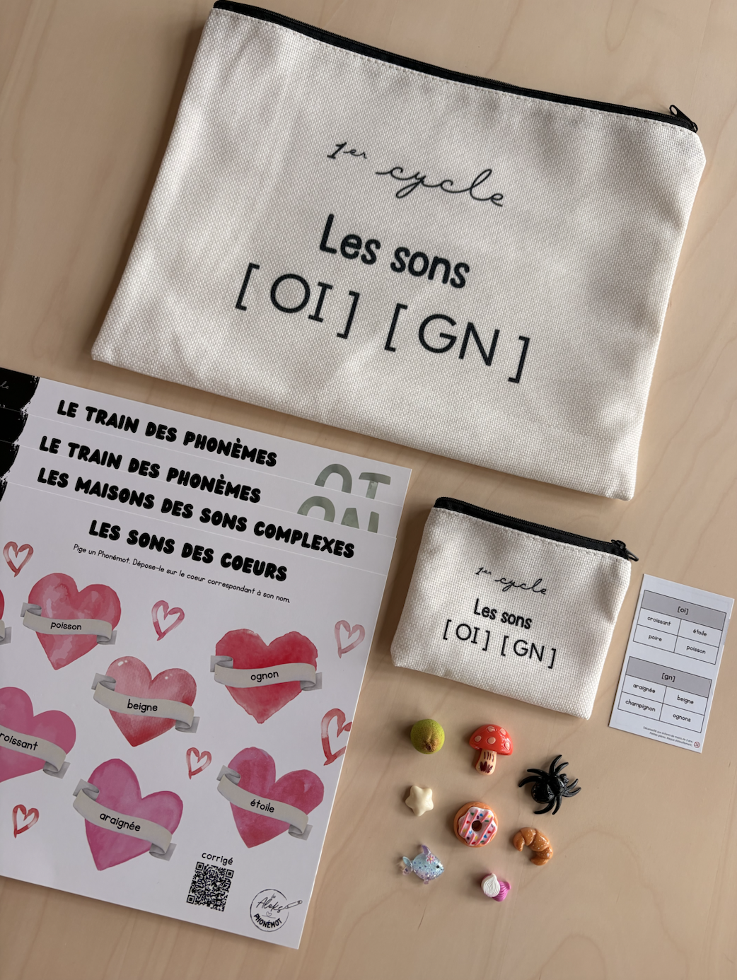 Ensemble des sons complexes [OI], [GN] - 1er cycle