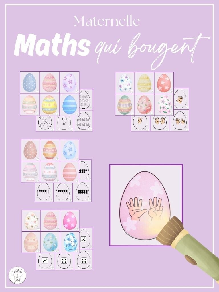 Maternelle -Maths : Mission lampe de poche, chasse aux cocos