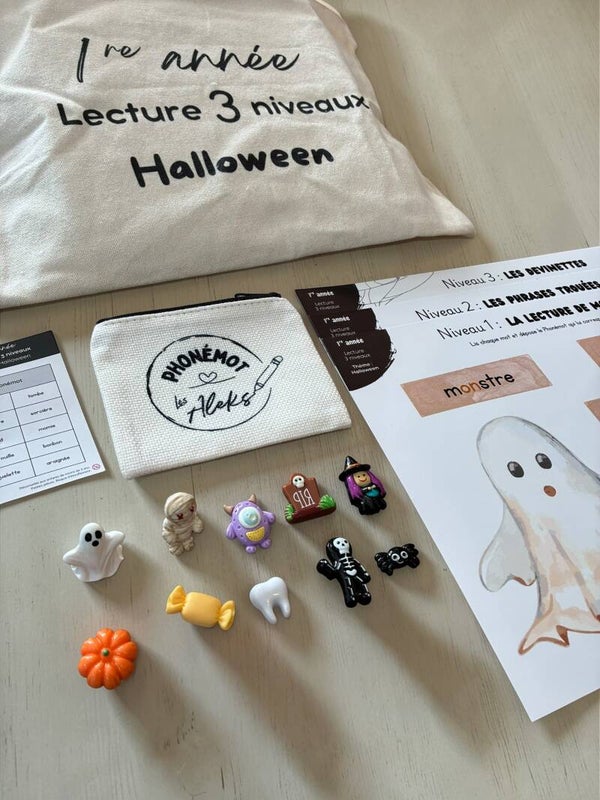 Lecture 3 niveaux : Halloween - 1re année