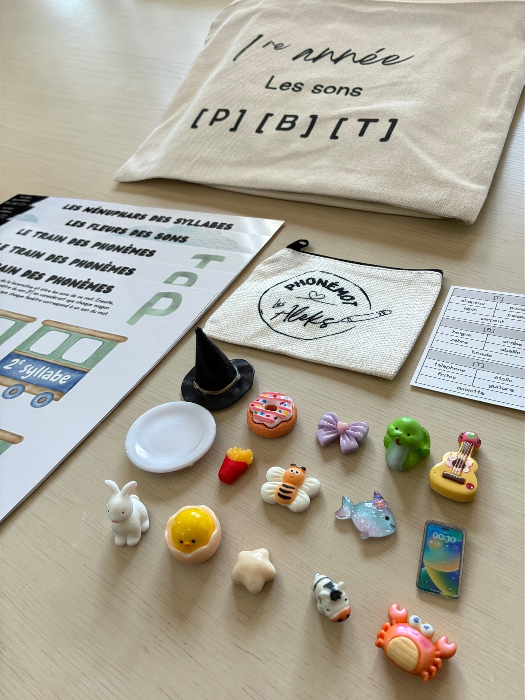 Ensemble des sons [P], [B], [T] - 1re année