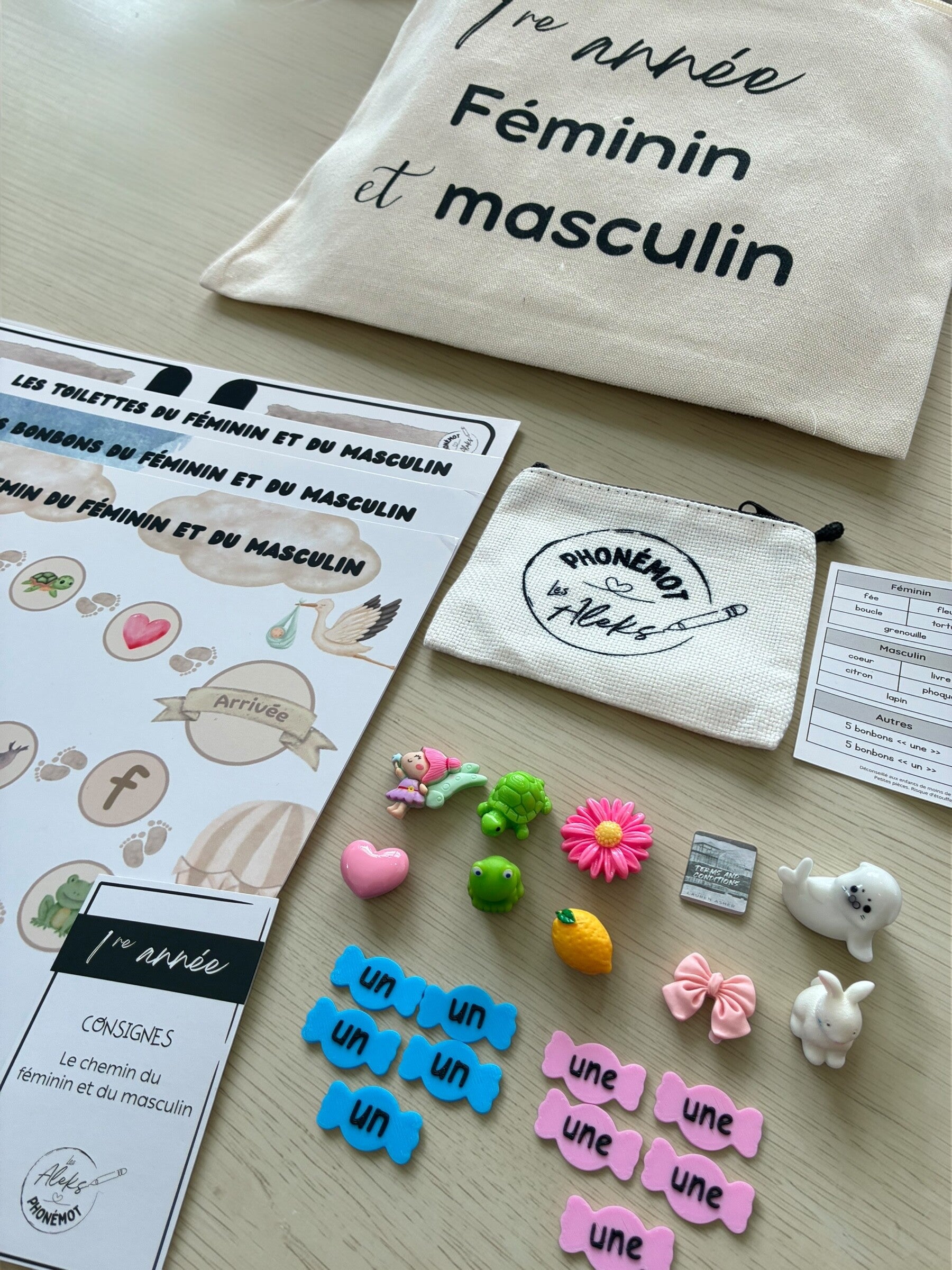 Grammaire - Féminin et masculin - 1re année