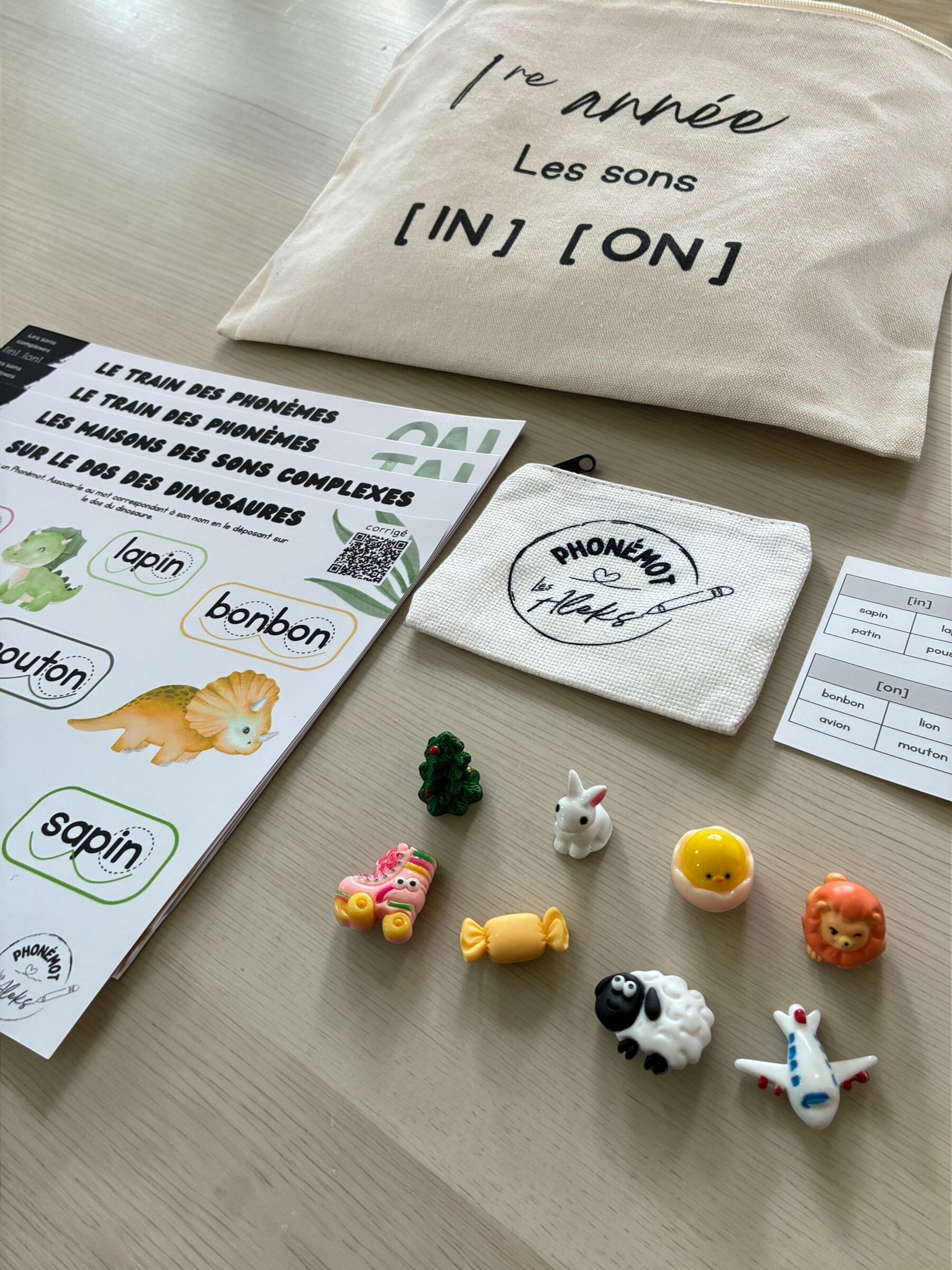 Ensemble des sons complexes [IN], [ON] - 1re année