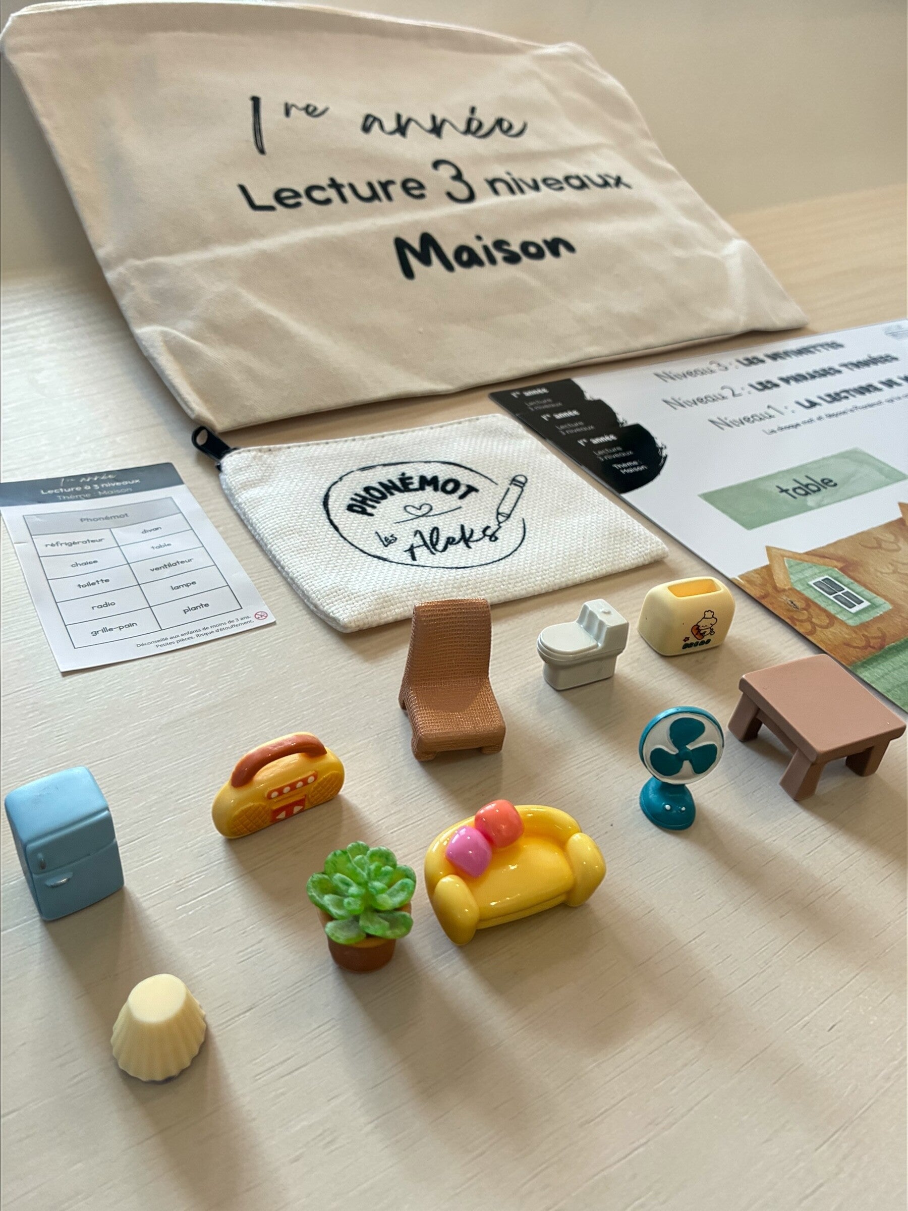 Lecture 3 niveaux : Maison - 1re année