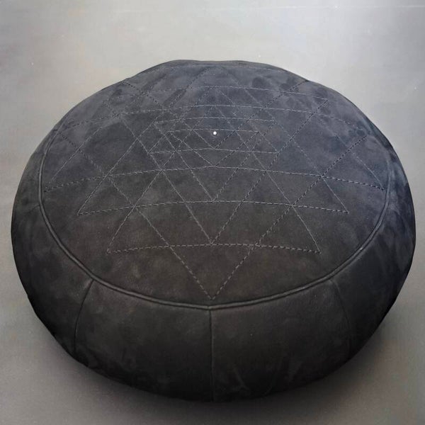 Meditationskissen "Sri Yantra" - handgenähtes Einzelstück