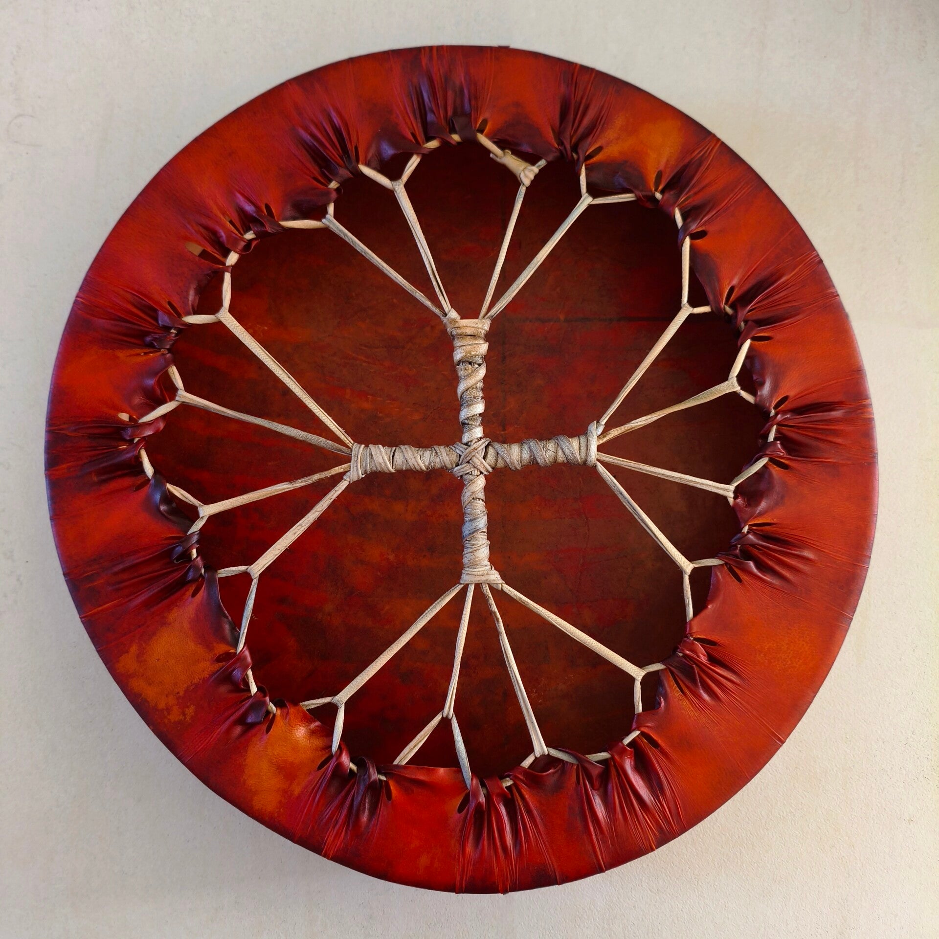 Schamanische Trommel Ziege 40x6,5 cm "Ember" inkl. Trommelstock