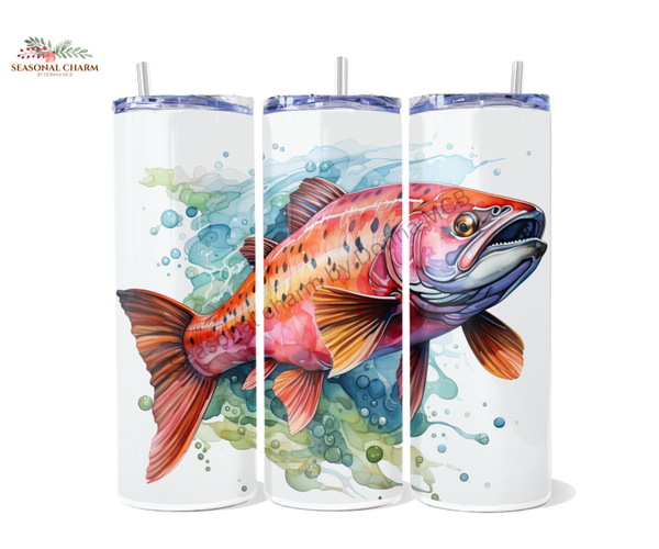 SALMON WATERCOLOUR O DESIGN