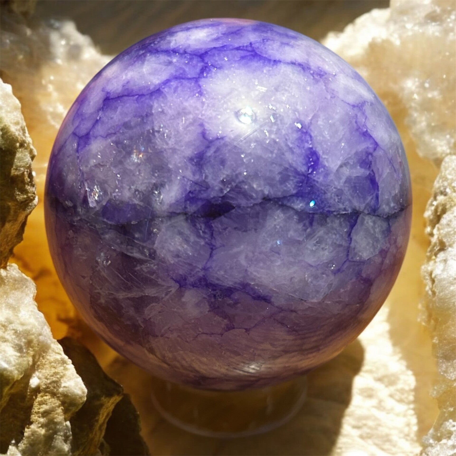 Lepidolite Unicorn Sphere